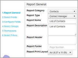 Create customized reports as per your business requirements