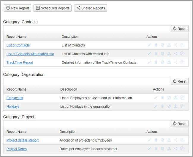 Create different types of reports using OfficeClip reporting feature