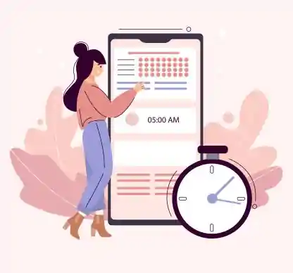 tracking employee time using in-out feature