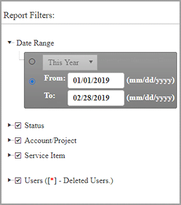 Report Filters