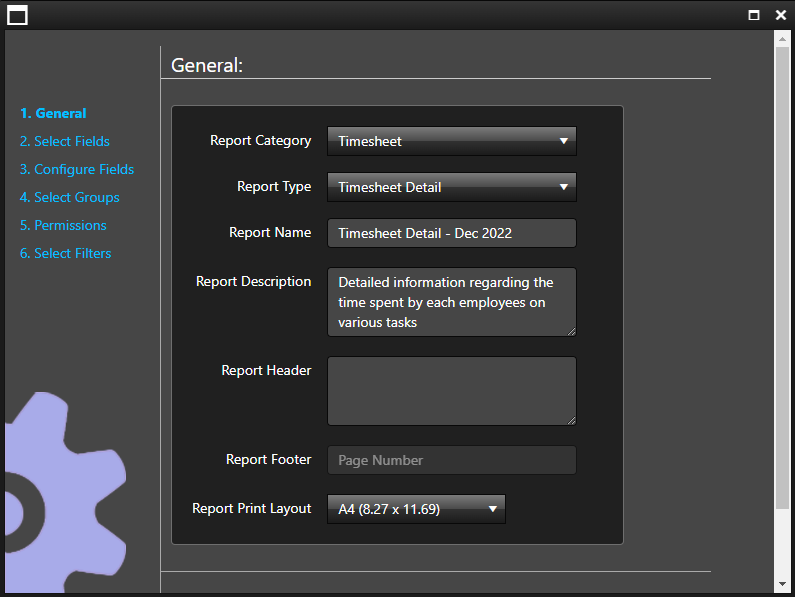 Create new reports for analysis