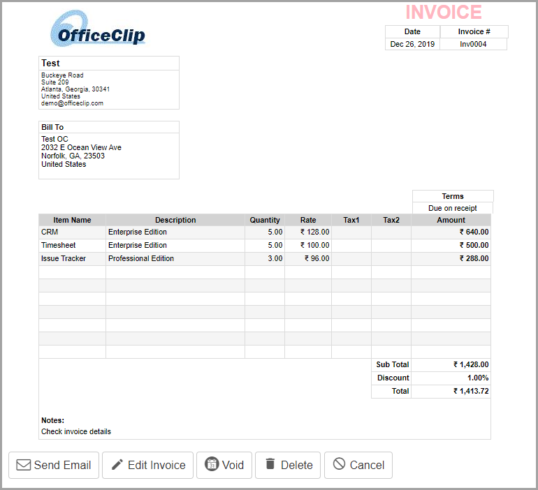 Create invoices