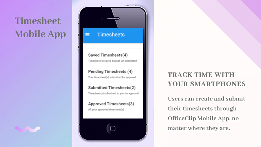 Employee mobile timesheets