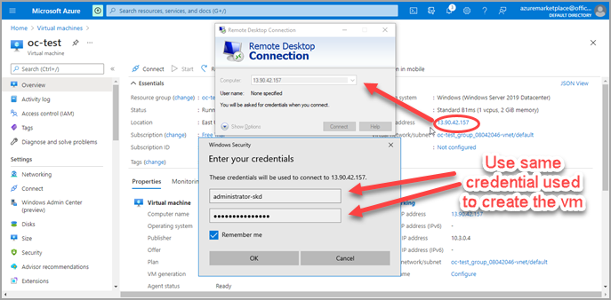 Connect to ip address