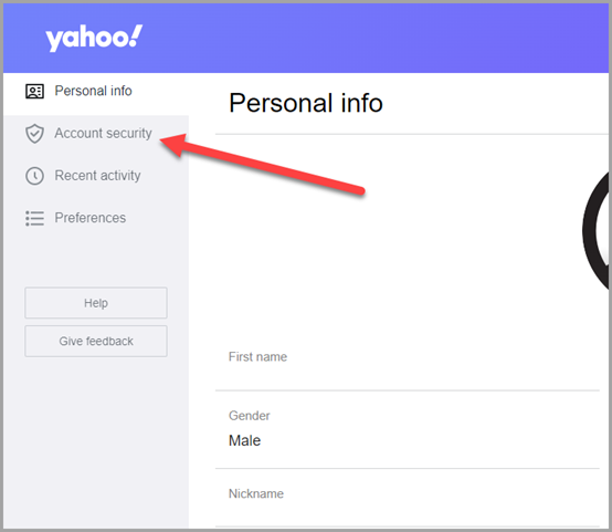 Yahoo Account Security