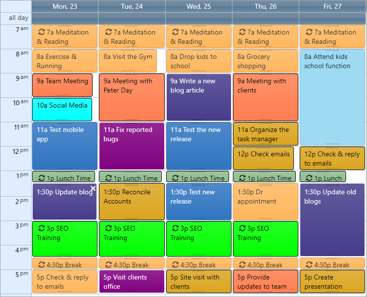 Time blocking with OfficeClip Calendar